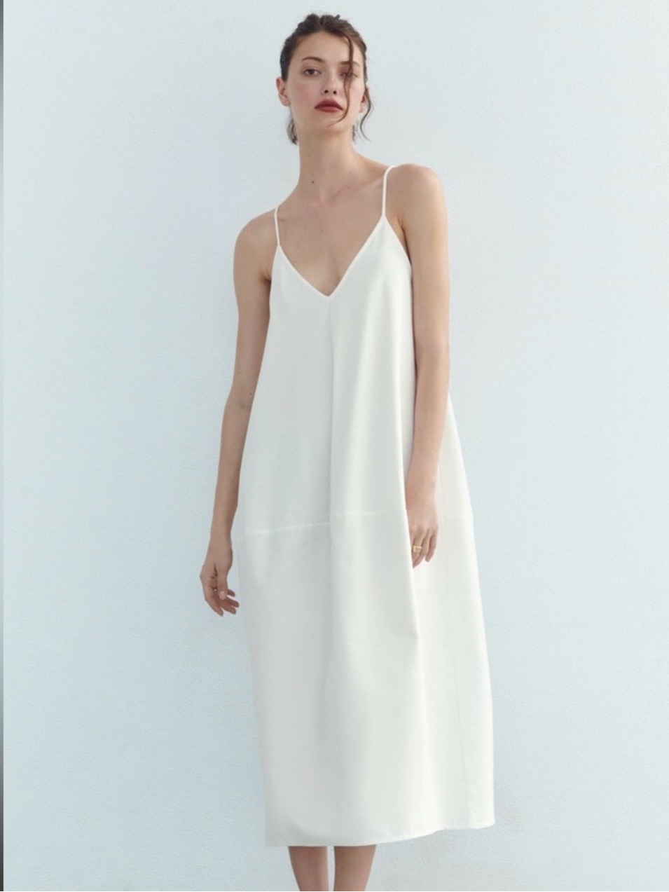 Zara White Cotton Dress